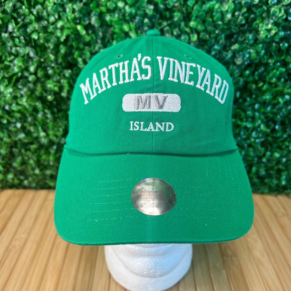 NWT Martha's Vineyard Island Adjustable Strapback Green Hat